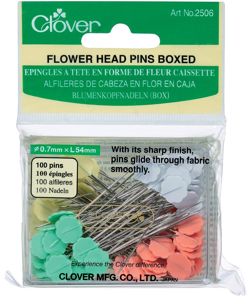 Clover Boxed Flower Head Pin 54mm
